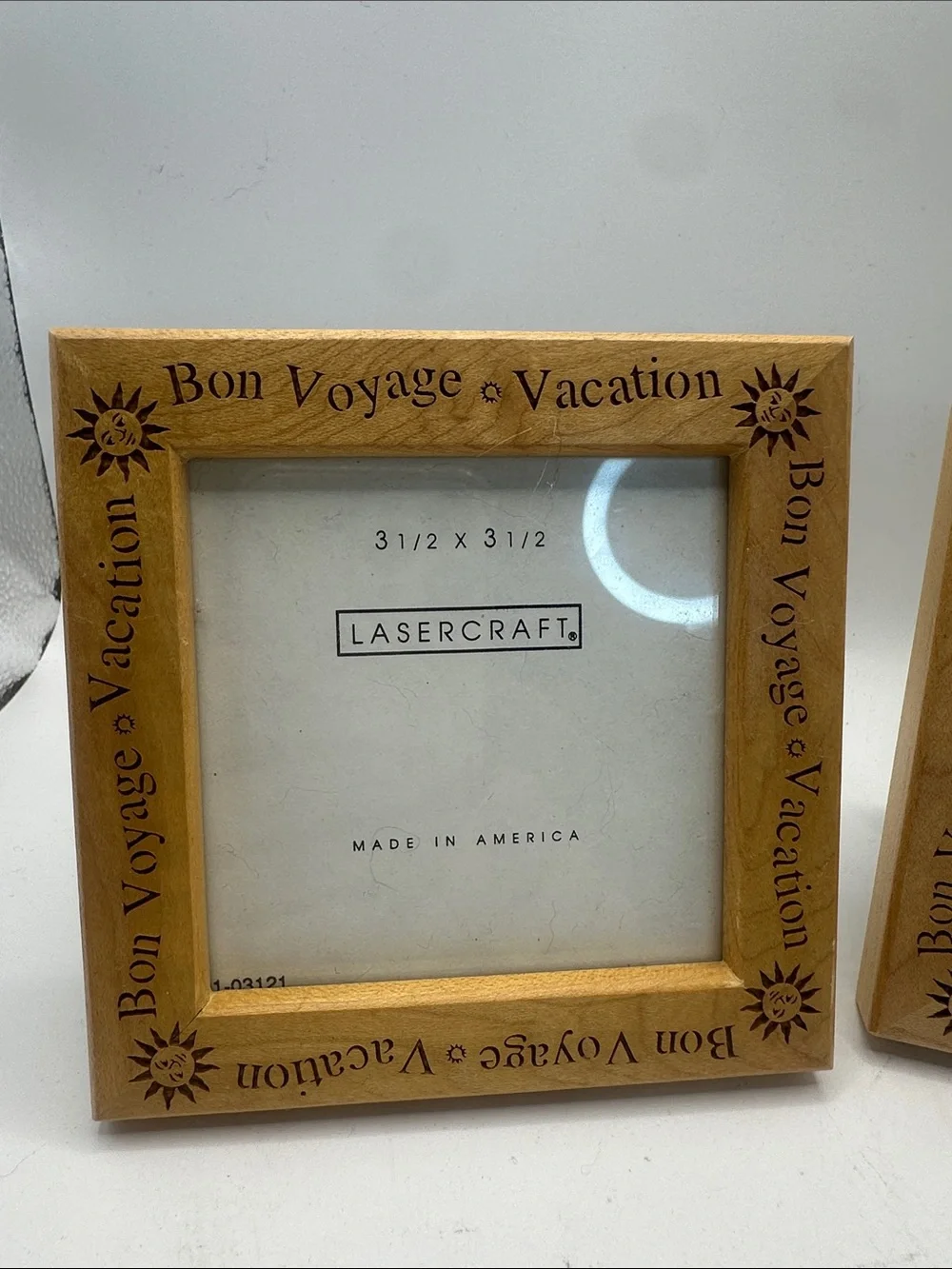'Bon Voyage' Wood Picture Frames - Natural Wood